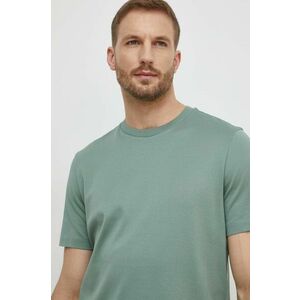 BOSS tricou din bumbac bărbați, culoarea verde, uni 50511595 imagine