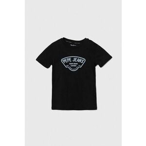 Pepe Jeans tricou de bumbac pentru copii REGEN culoarea albastru marin, cu imprimeu imagine