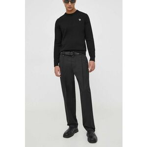 Won Hundred pantaloni bărbați, culoarea negru, drept 2855-14200 imagine