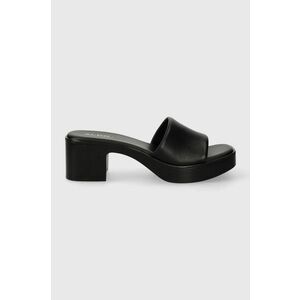 Aldo slapi de piele Babbie femei, culoarea negru, cu toc drept, 13743841.Babbie imagine