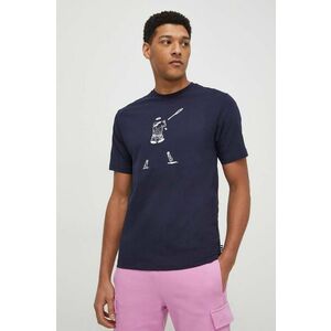 Fila tricou din bumbac barbati, culoarea albastru marin, cu imprimeu imagine