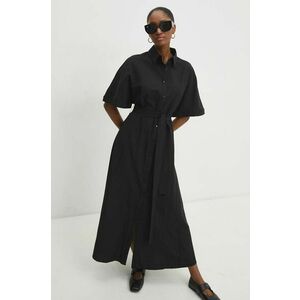 Answear Lab rochie culoarea negru, maxi, evazati imagine