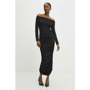 Answear Lab rochie culoarea negru, mini, mulata imagine