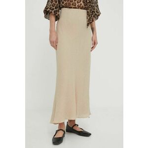 By Malene Birger fusta culoarea bej, maxi, drept imagine