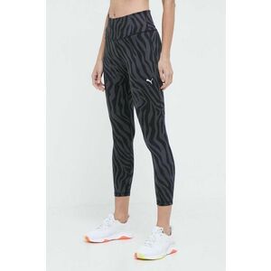 Puma leggins de antrenament Favourite culoarea negru, cu model, 525086 imagine