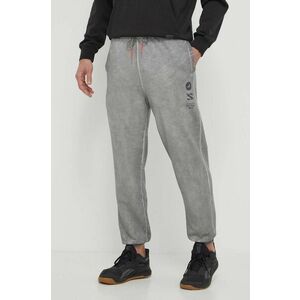 Puma pantaloni de trening din bumbac X STAPLE culoarea gri, cu imprimeu, 627033 imagine