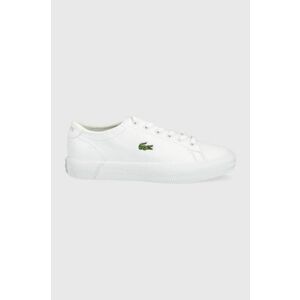 Lacoste ghete de piele Gripshot Bl 21 1 culoarea alb imagine