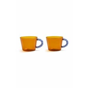 &k amsterdam un set de pahare Duet Amber 2-pack imagine