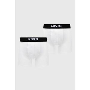 Levi's boxeri 2-pack barbati, culoarea alb imagine