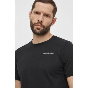 Peak Performance tricou barbati, culoarea negru, neted imagine