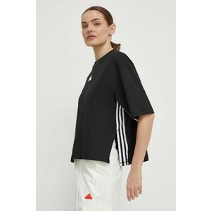 adidas tricou din bumbac femei, culoarea negru, IN1818 imagine