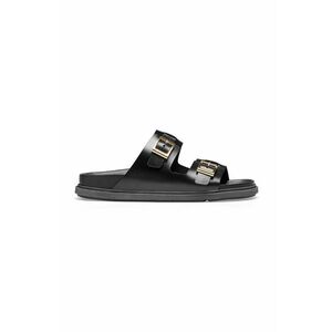 Birkenstock papuci de piele St Barths femei, culoarea negru, 1025245 imagine