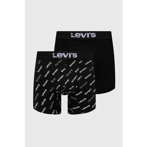 Levi's boxeri 2-pack barbati, culoarea negru imagine