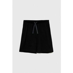 United Colors of Benetton pantaloni scurti din bumbac culoarea negru imagine