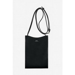 A.P.C. borsetă de piele culoarea negru imagine