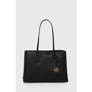 MICHAEL Michael Kors poseta de piele culoarea negru imagine