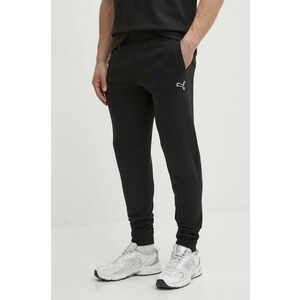 Puma pantaloni de trening din bumbac BETTER ESSENTIALS culoarea negru, cu imprimeu, 675980 imagine