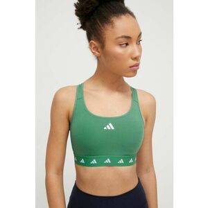 adidas Performance sutien sport Powerreact culoarea verde IT6641 imagine