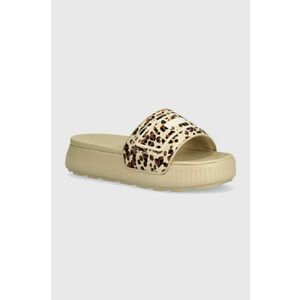 Puma papuci Karmen Slide femei, culoarea bej, cu platforma, 395401 imagine