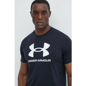 Under Armour tricou barbati, culoarea negru, cu imprimeu imagine