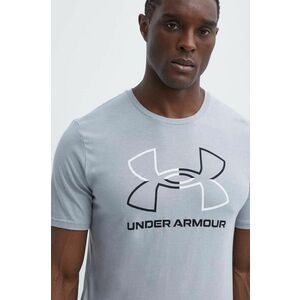 Under Armour tricou barbati, culoarea gri, modelator imagine