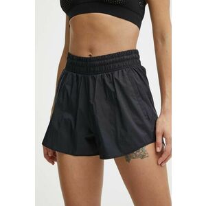 Under Armour pantaloni scurți de antrenament Flex culoarea negru, neted, high waist imagine