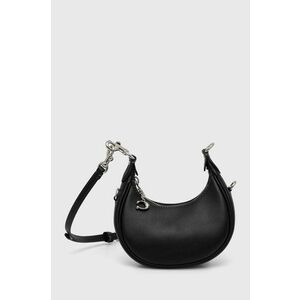 Coach poseta de piele culoarea negru imagine