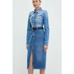 Marella fustă din denim midi, drept, 2413101024200 2413100000000 imagine