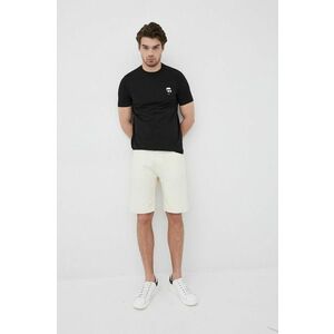 Karl Lagerfeld tricou bărbați, culoarea negru, cu imprimeu 500221.755027 imagine