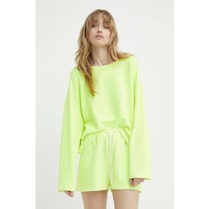 American Vintage pulover SWEAT femei, culoarea verde, light, HAPY03CE24 imagine