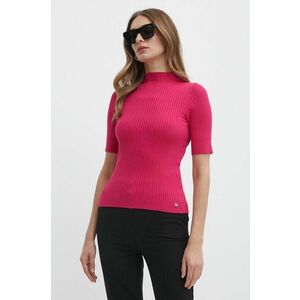 Morgan tricou MAIKI culoarea roz, light, cu turtleneck, MAIKI imagine