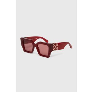 Off-White ochelari de soare femei, culoarea bordo, OERI128_552828 imagine