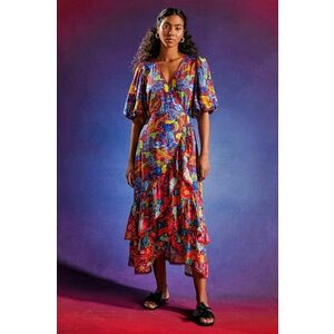 Medicine rochie midi, evazati imagine