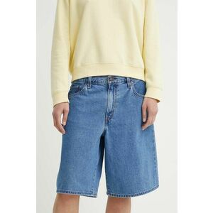 Levi's pantaloni scurti jeans BAGGY DAD femei, neted, high waist, 000MJ imagine