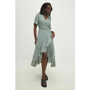 Answear Lab rochie culoarea verde, midi, drept imagine