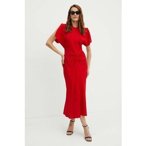 Victoria Beckham rochie culoarea rosu, maxi, drept, 1324WDR005227A imagine