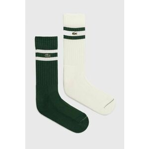 Lacoste sosete 2-pack culoarea verde, RA6842 imagine