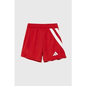 adidas Performance pantaloni scurti copii FORTORE23 SHO Y culoarea rosu, modelator, talie reglabila, IK5750 imagine