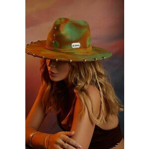 LE SH KA headwear palarie de lana West culoarea portocaliu, de lana, West imagine