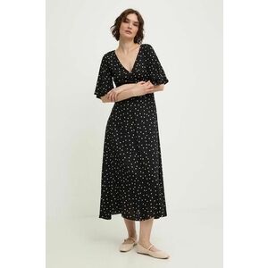 Answear Lab rochie culoarea negru, midi, evazati imagine