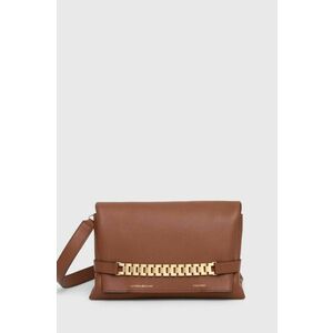 Victoria Beckham poseta piele Chain Pouch culoarea alb, B223AAC004769A imagine