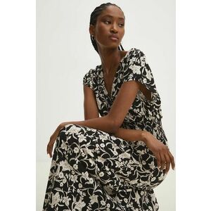 Answear Lab rochie culoarea negru, maxi, evazati imagine