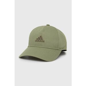 adidas Performance șapcă din bumbac pentru copii LK CAP culoarea verde, cu imprimeu, IY7825 imagine