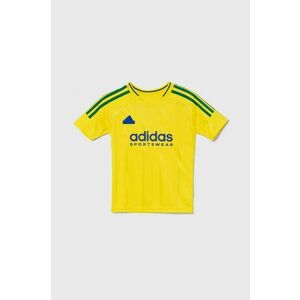 adidas tricou copii J NP TEE culoarea galben, cu imprimeu, IY0144 imagine