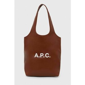 A.P.C. geanta tote ninon small culoarea maro, PUAAT.M61861 imagine