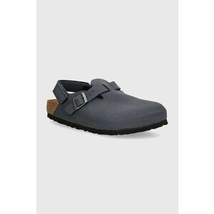 Birkenstock sandale din năbuc pentru copii Tokio AS culoarea albastru marin, 1027917 imagine