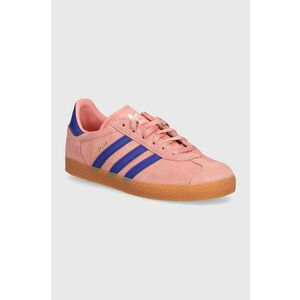 adidas Originals sneakers de piele întoarsă pentru copii GAZELLE culoarea roz, IG9153 imagine