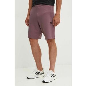 adidas Originals pantaloni scurti din bumbac culoarea violet, IY8514 imagine