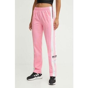 adidas Originals pantaloni de trening ADIBREAK culoarea roz, cu imprimeu, IY2128 imagine