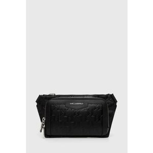 Karl Lagerfeld borseta de piele culoarea negru, 245M3009 imagine